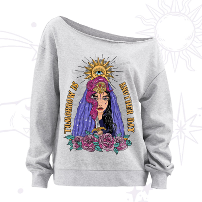 Purplehecate Prophetic Eye Witch Off The Shoulder Sweatshirt
