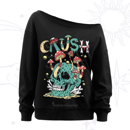 Purplehecate Crush Off The Shoulder Sweatshirt
