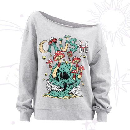 Purplehecate Crush Off The Shoulder Sweatshirt