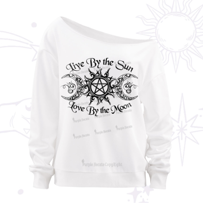 Purplehecate Hecate's Lunar Blessing Off The Shoulder Sweatshirt