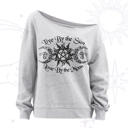 Purplehecate Hecate's Lunar Blessing Off The Shoulder Sweatshirt