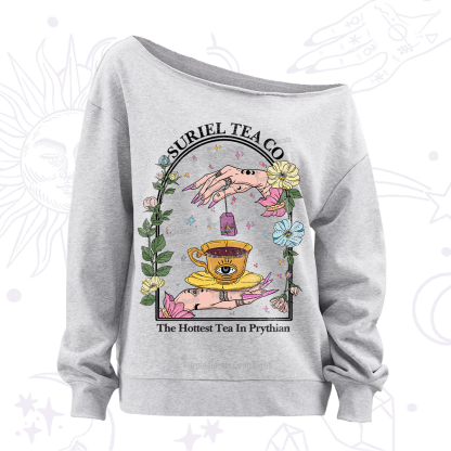 Purplehecate The Hottest Tea in Prythian Off The Shoulder Sweatshirt