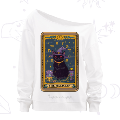 Purplehecate The Magician Tarot Off The Shoulder Sweatshirt