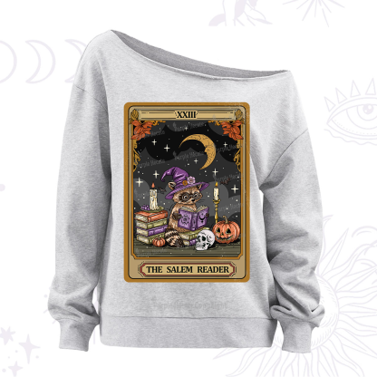 Purplehecate The Salem Reader Tarot Off The Shoulder Sweatshirt