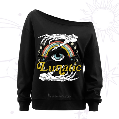 Purplehecate Lunatic Off The Shoulder Sweatshirt