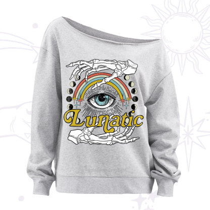 Purplehecate Lunatic Off The Shoulder Sweatshirt