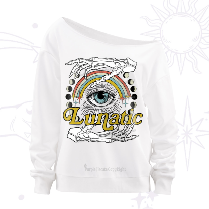 Purplehecate Lunatic Off The Shoulder Sweatshirt