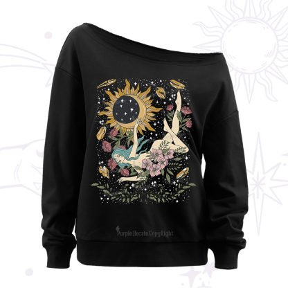Purplehecate My Girl Your Day Will Come Off The Shoulder Sweatshirt