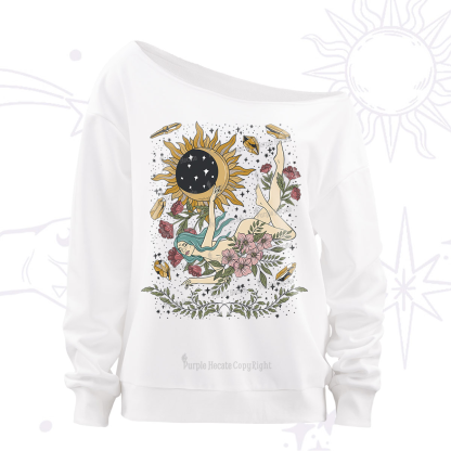 Purplehecate My Girl Your Day Will Come Off The Shoulder Sweatshirt