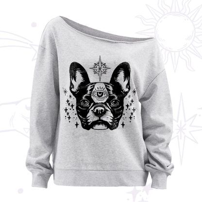 Purplehecate Like A Boss Off The Shoulder Sweatshirt