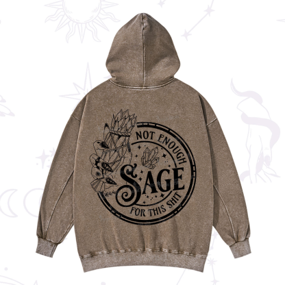 Purplehecate Not Enough Smudge for This Shit Washed Hoodie