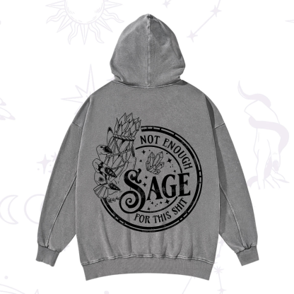 Purplehecate Not Enough Smudge for This Shit Washed Hoodie