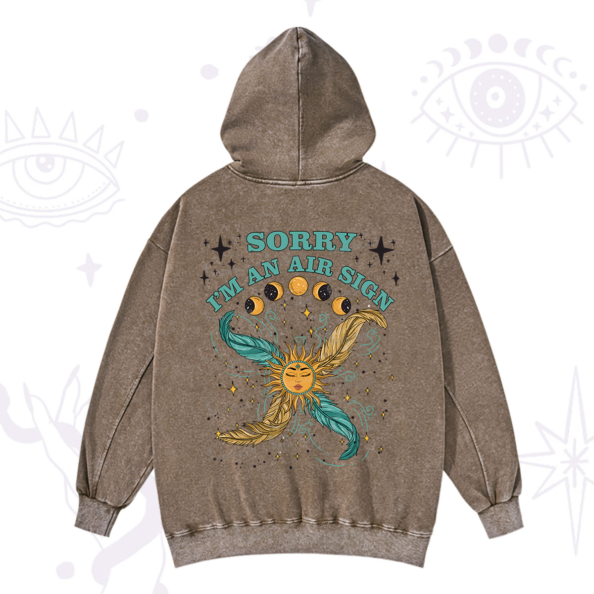 Purplehecate Sorry I'm An Air Sign Washed Hoodie