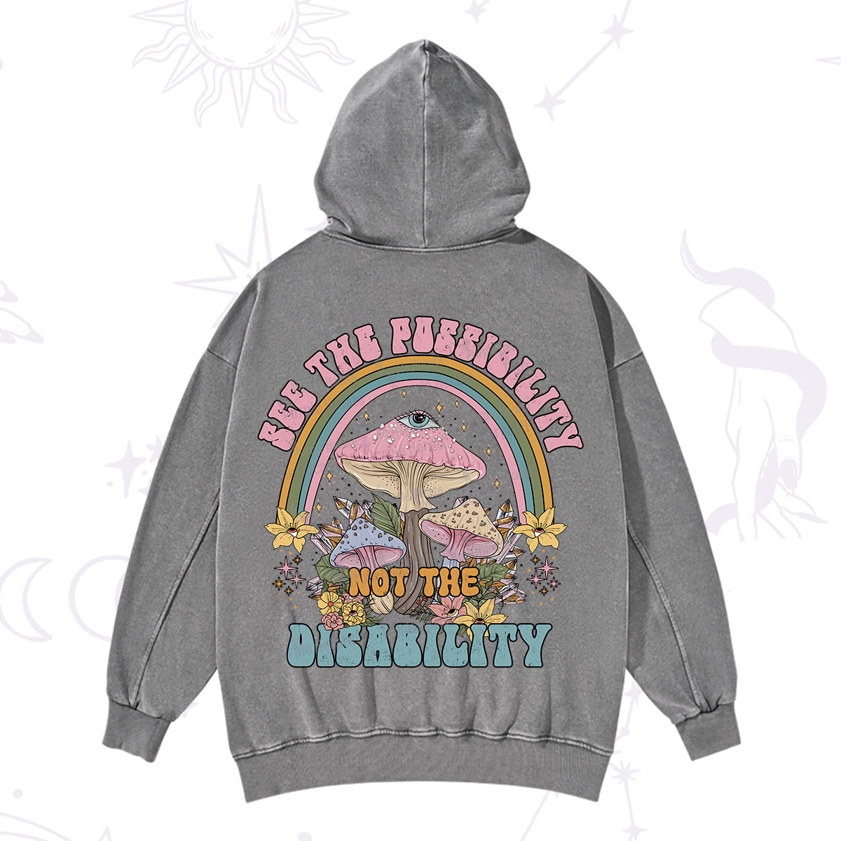 Purplehecate See The Possibility Not The Disability Washed Hoodie
