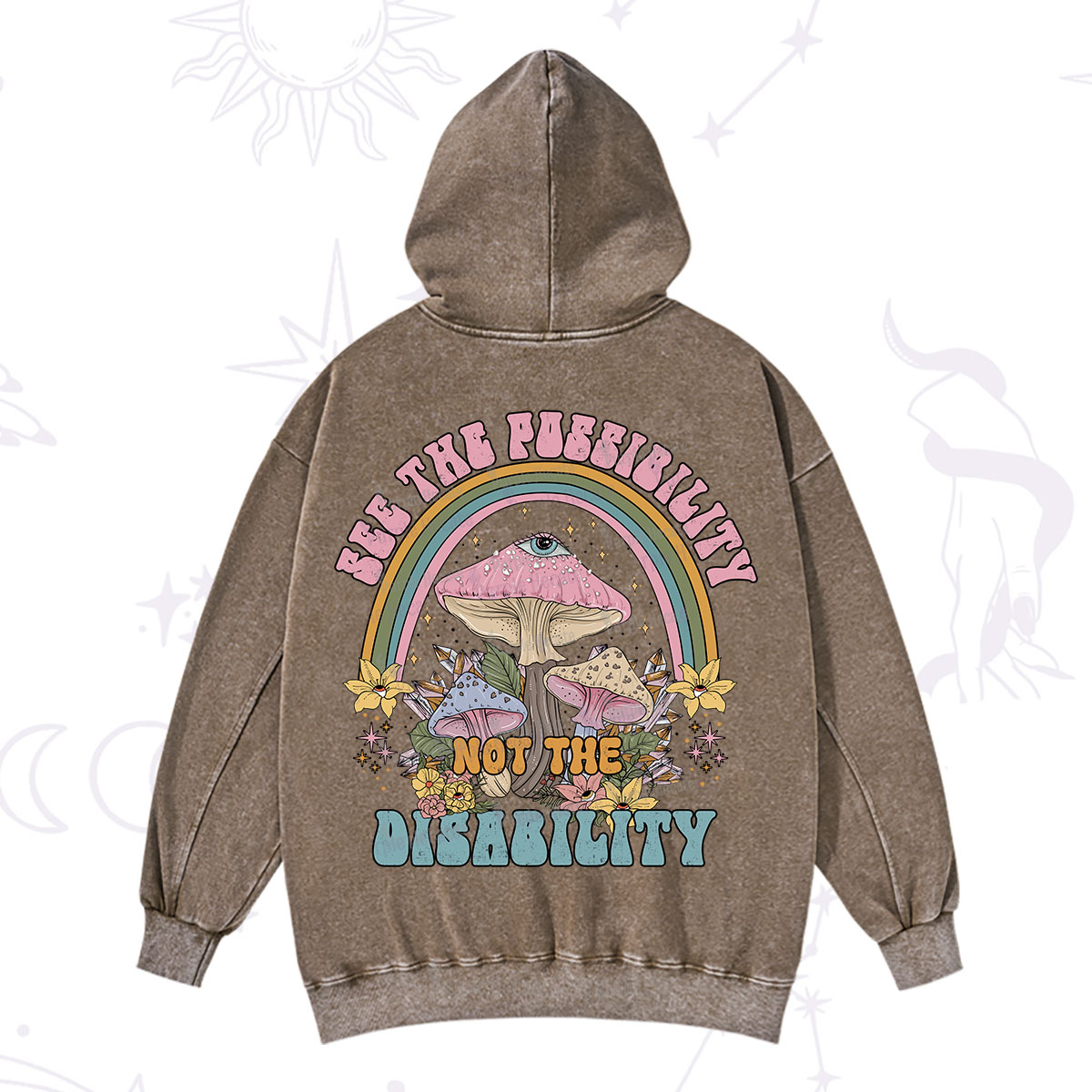 Purplehecate See The Possibility Not The Disability Washed Hoodie
