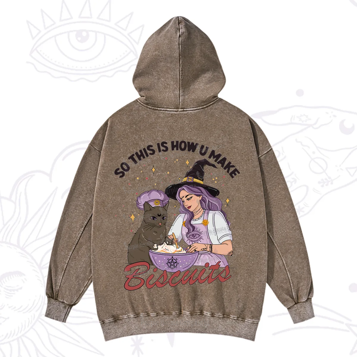Purplehecate So This Is How You Make Biscuits Washed Hoodie