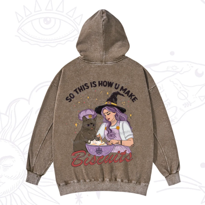 Purplehecate So This Is How You Make Biscuits Washed Hoodie