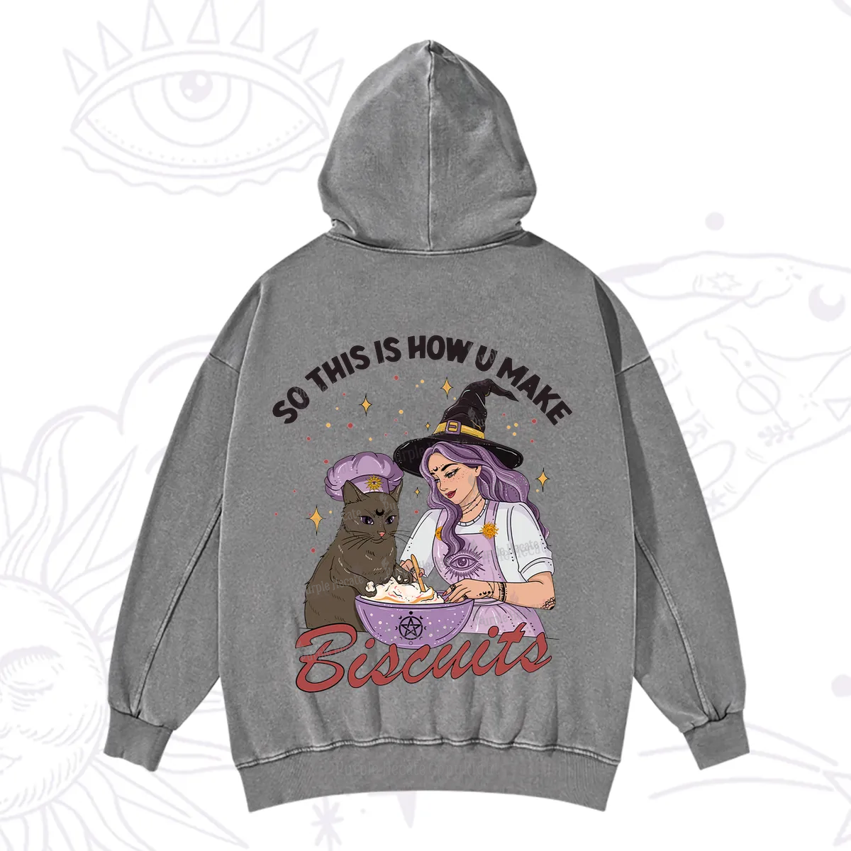 Purplehecate So This Is How You Make Biscuits Washed Hoodie