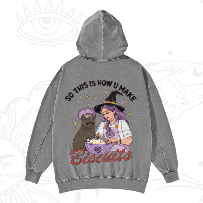 Purplehecate So This Is How You Make Biscuits Washed Hoodie