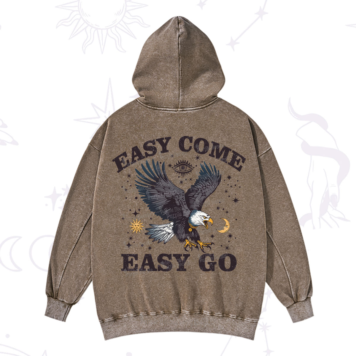 Purplehecate Easy Come Easy Go Washed Hoodie