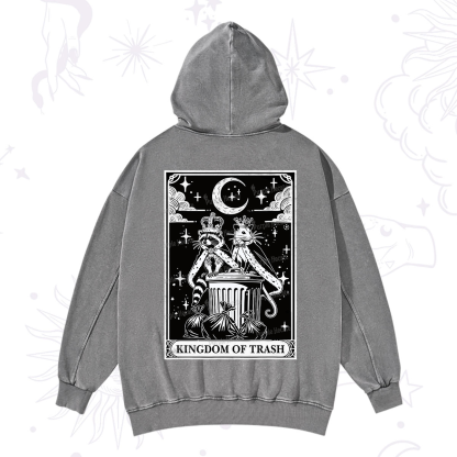 Purplehecate The Kingdom Of Trash Tarot Washed Hoodie