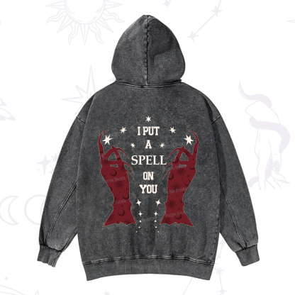 Purplehecate I Put A Spell On You Washed Hoodie
