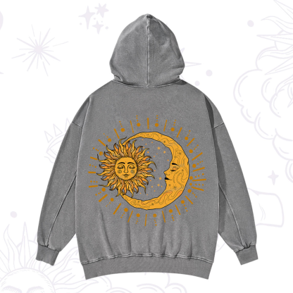Purplehecate Solar & Lunar Spirit Washed Hoodie