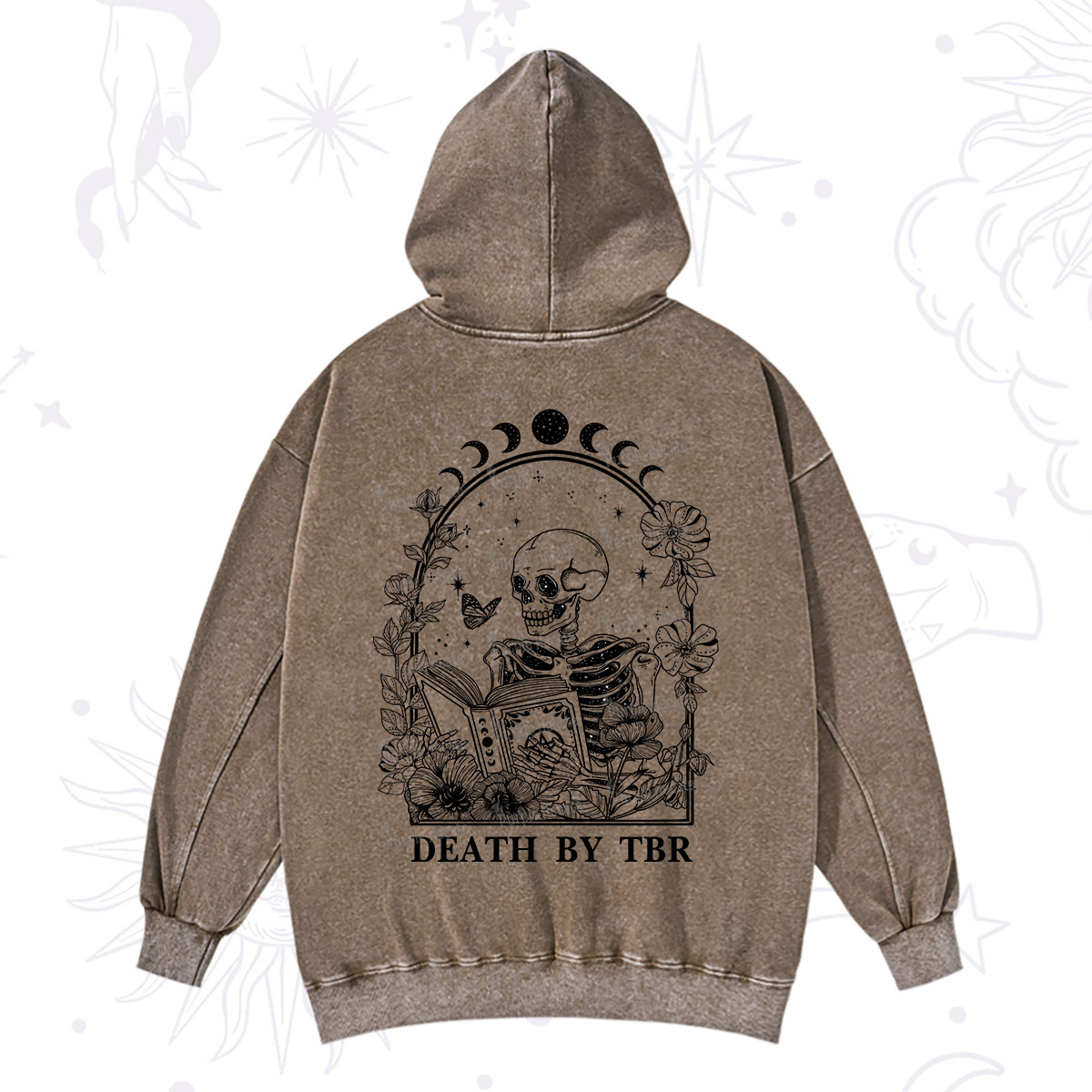 Purplehecate Death By TBR Washed Hoodie