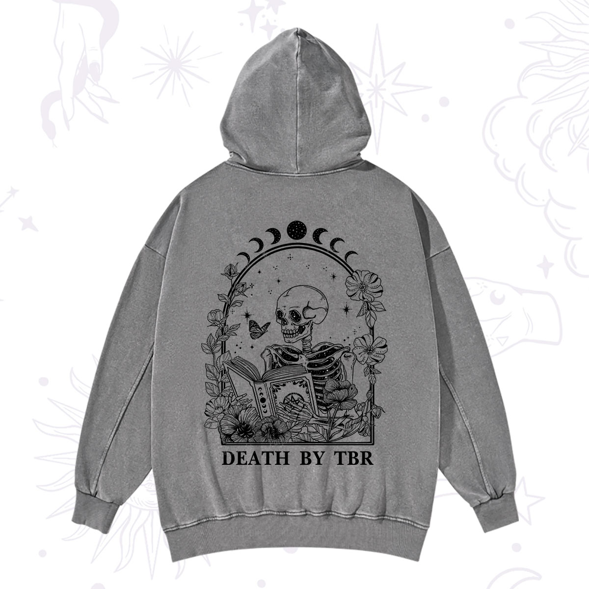Purplehecate Death By TBR Washed Hoodie