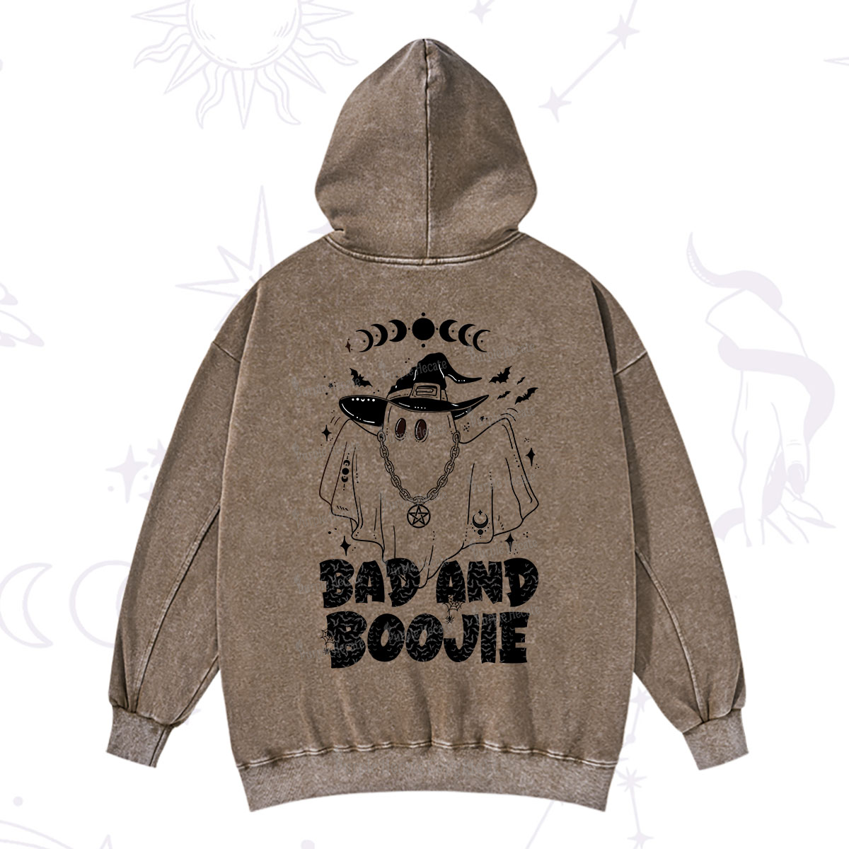 Purplehecate Bad and Boo Jee Halloween Washed Hoodie