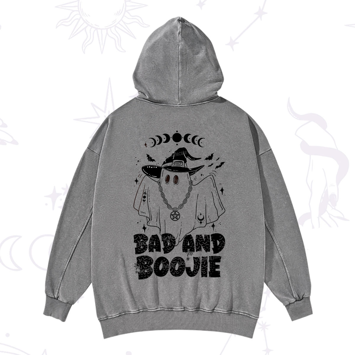 Purplehecate Bad and Boo Jee Halloween Washed Hoodie