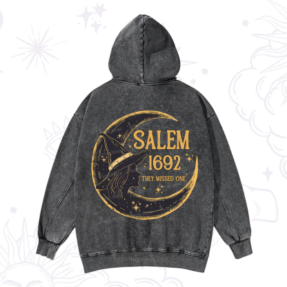 Purplehecate 1692 Salem Witch Washed Hoodie