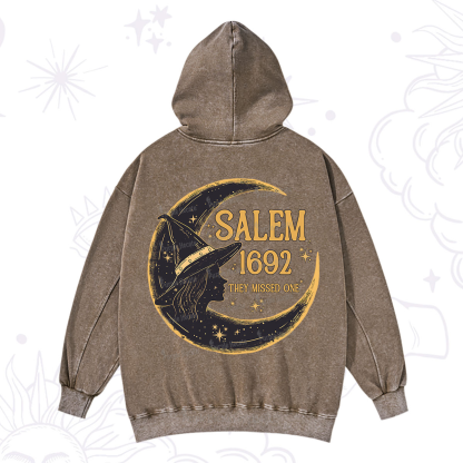 Purplehecate 1692 Salem Witch Washed Hoodie