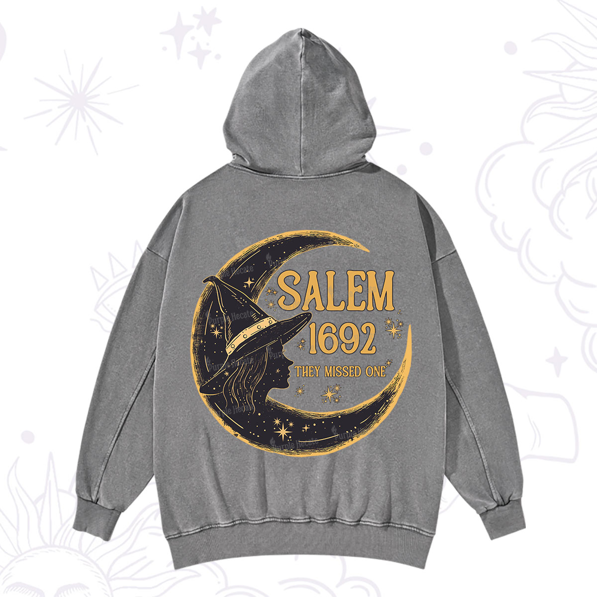 Purplehecate 1692 Salem Witch Washed Hoodie