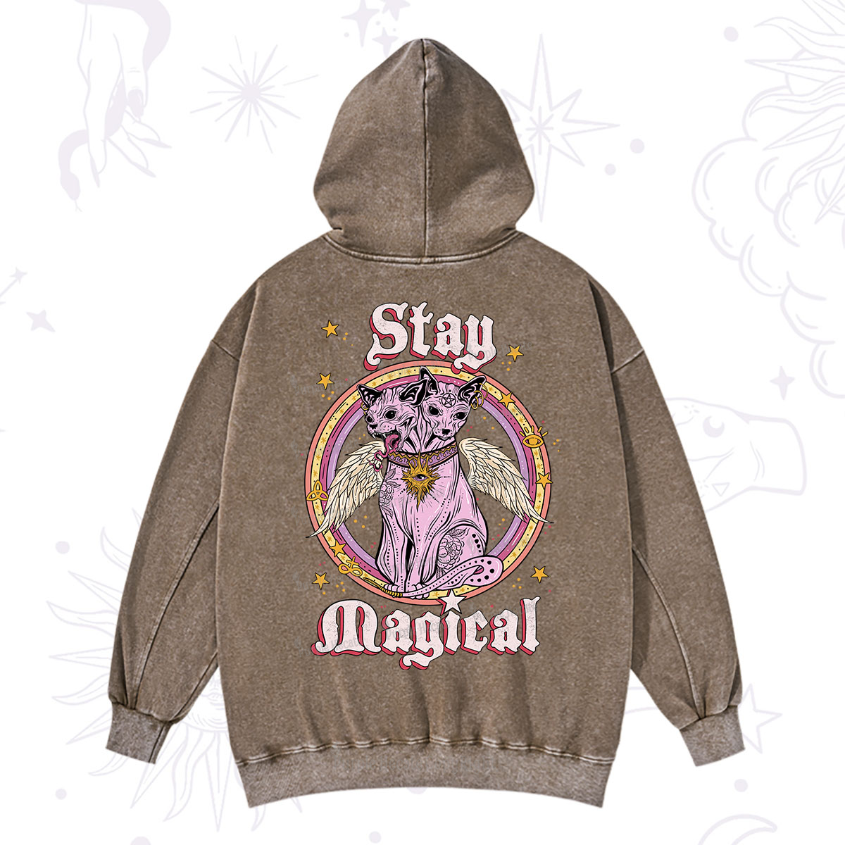 Purplehecate Stay Magical Washed Hoodie