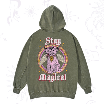 Purplehecate Stay Magical Washed Hoodie