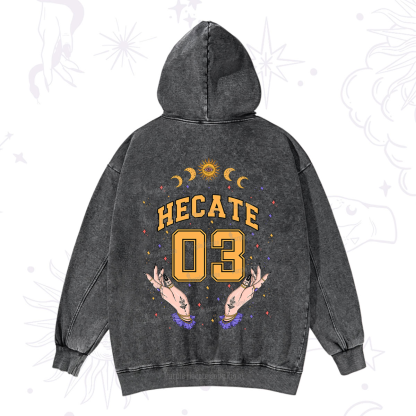 Purplehecate Hecate Moonlight Sorcery Washed Hoodie