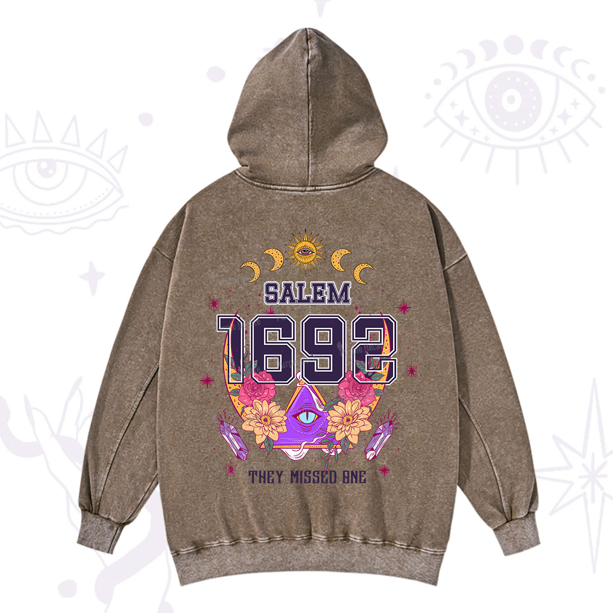 Purplehecate Salem 1692 They Missed One Washed Hoodie