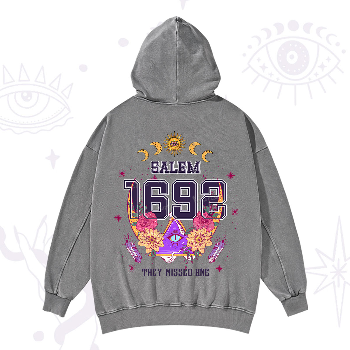 Purplehecate Salem 1692 They Missed One Washed Hoodie