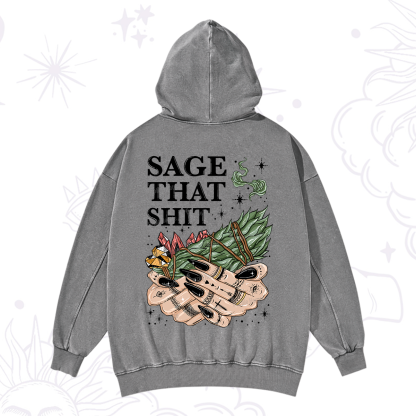 Purplehecate Smudge That Shit Washed Hoodie