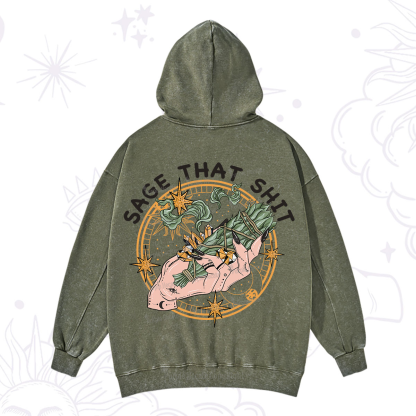 Purplehecate Smudge That Shit Washed Hoodie