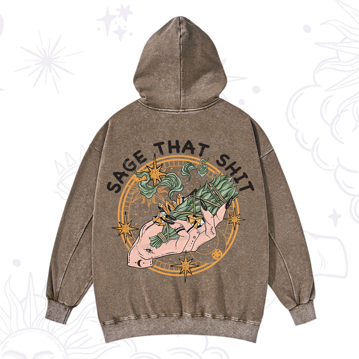 Purplehecate Smudge That Shit Washed Hoodie