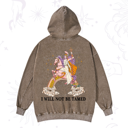 Purplehecate I Will Not Be Tamed Washed Hoodie