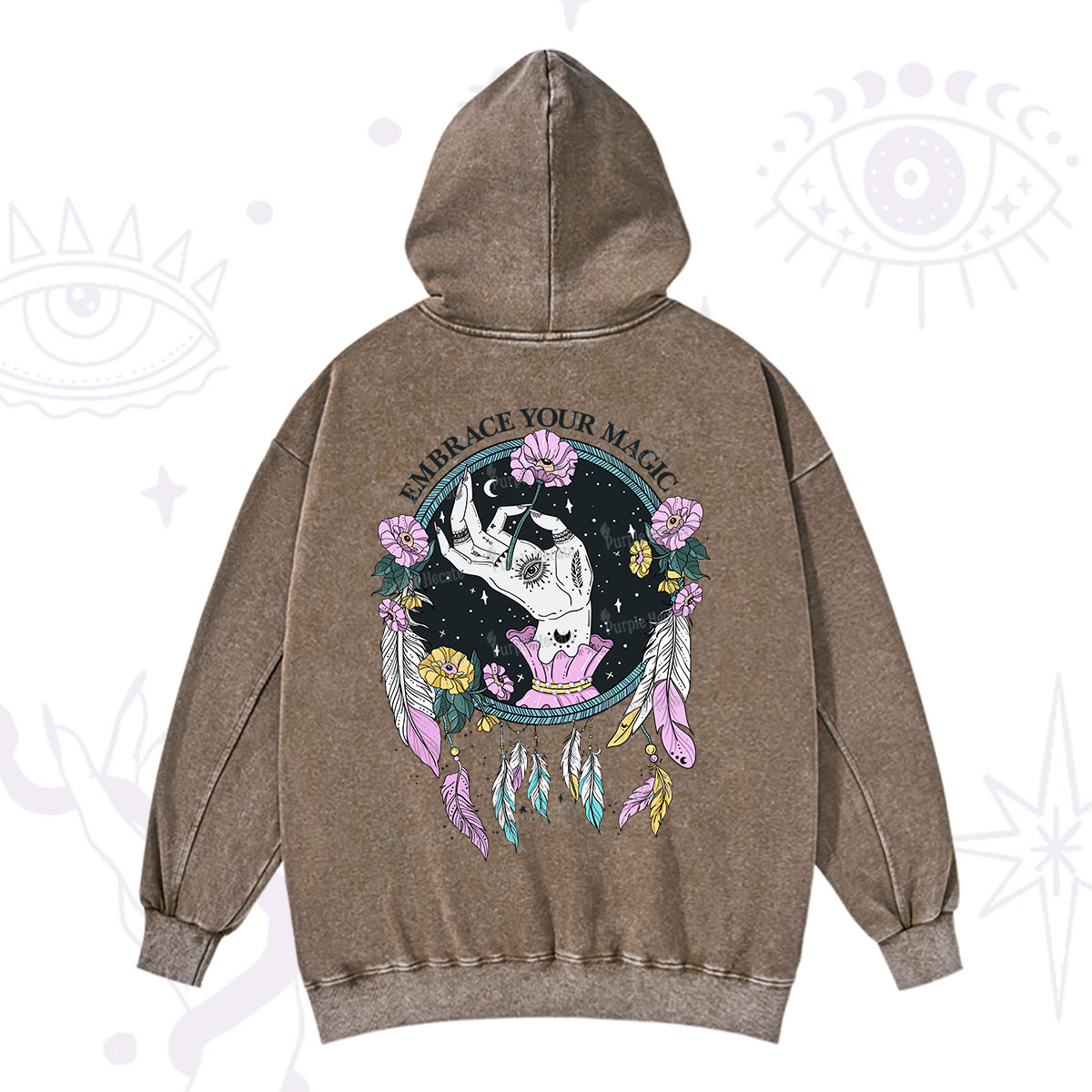 Purplehecate Embrace Your Magic Washed Hoodie