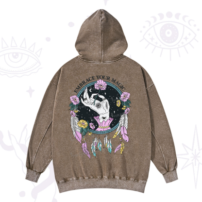 Purplehecate Embrace Your Magic Washed Hoodie