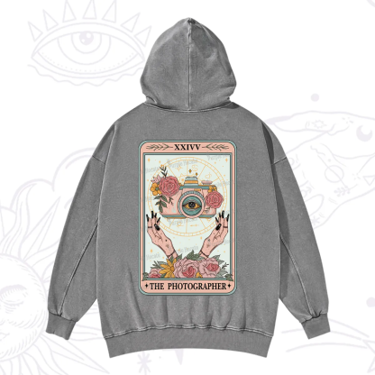 Purplehecate The Photographter Tarot Washed Hoodie