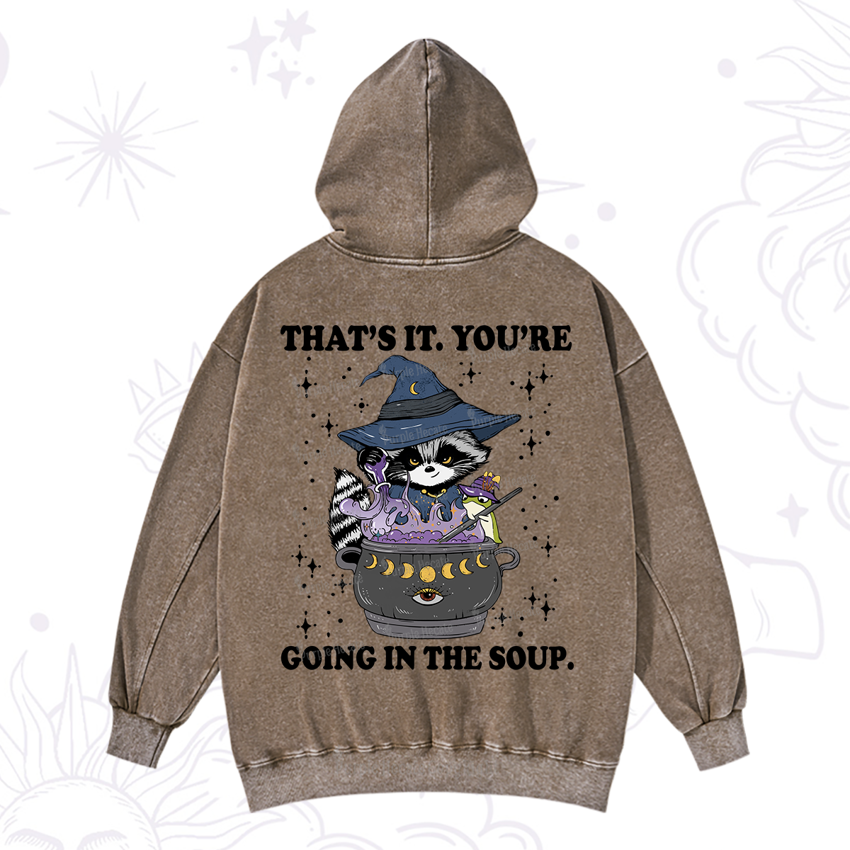 Purplehecate That's It You're Going In The Soup Washed Hoodie