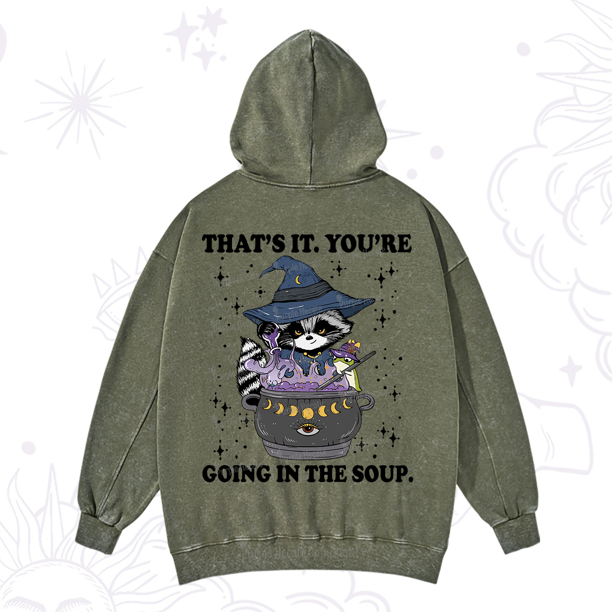 Purplehecate That's It You're Going In The Soup Washed Hoodie