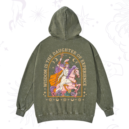 Purplehecate Wisdom Is The Daughter Of Experience Washed Hoodie