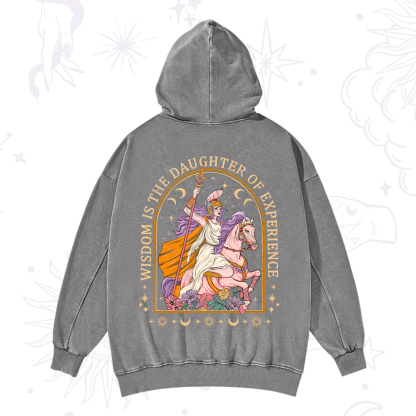 Purplehecate Wisdom Is The Daughter Of Experience Washed Hoodie